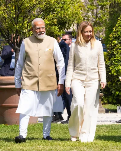 Meloni congratulates Modi on becoming India's longest-serving elected PM
