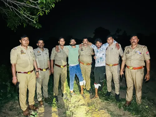 इटावा मुठभेड़: पुलिस ने तीन अपराधी दबोचे, दो के पैरों में लगी गोली; अवैध असलहे और चोरी का माल बरामद