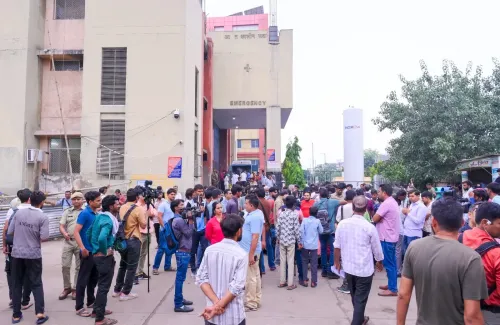 What caused the tragic fire at Jaipur's SMS Hospital?