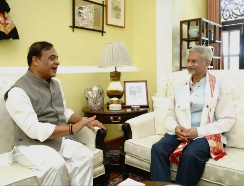 Jaishankar Meets Assam CM Himanta, Pledges Centre's Support