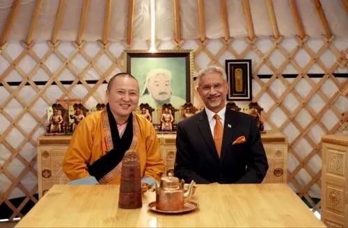 Jaishankar Meets Gandan Monastery Chief Abbot in Mongolia