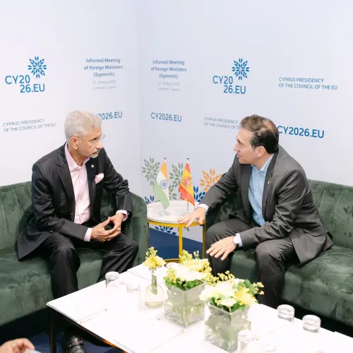 Jaishankar Meets Spain FM Albares at Cyprus Gymnich