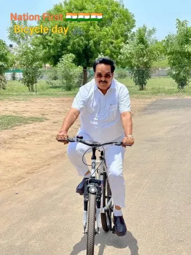 Jal Shakti Minister C. R. Paatil marks World Bicycle Day