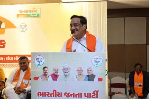 Jal Shakti Minister CR Paatil Campaigns for BJP in Manjalpur By-Poll