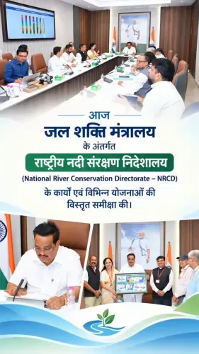 Jal Shakti Minister Paatil Reviews NRCD River Conservation Schemes