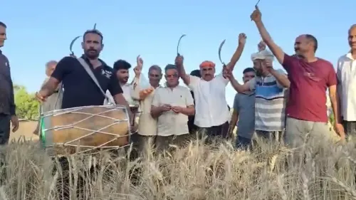 जम्मू के ग्रामीण क्षेत्रों में बैसाखी का धूमधाम, किसानों ने फसलों की कटाई की शुरुआत की