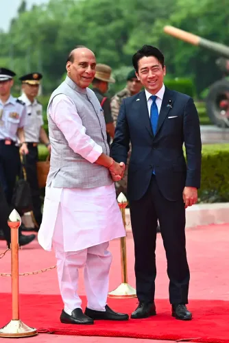 Rajnath Singh, Japan's Koizumi hold defence talks in Delhi to boost Indo-Pacific ties