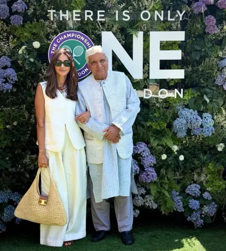 Javed Akhtar, Shibani Dandekar share warm Wimbledon 2026 moment