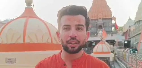 Jay Bhanushali attends Bhasma Aarti at Mahakaleshwar Temple in Ujjain