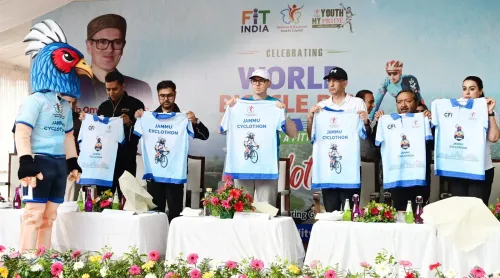 Omar Abdullah flags off Srinagar cyclothon on World Bicycle Day 2025