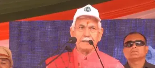 J&K L-G Manoj Sinha leads anti-drug padyatra in Baramulla