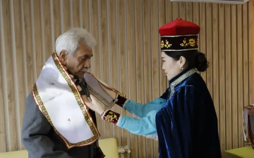 Did J&K LG Manoj Sinha Arrive in Russia to Retrieve Lord Buddha's Holy Relics?