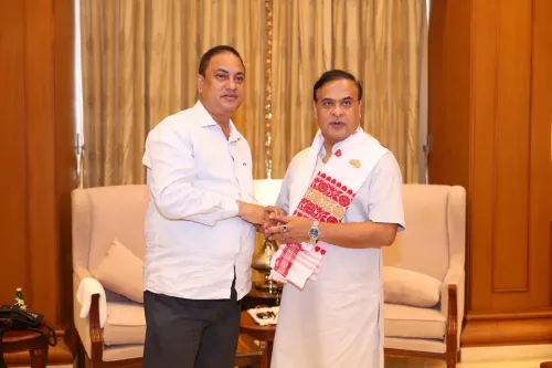 Jorhat MP Kamakhya Tasa Calls on CM Himanta at Lok Sewa Bhawan