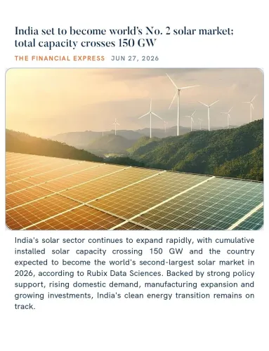 Joshi: India to be world's No. 2 solar market, capacity tops 150 GW