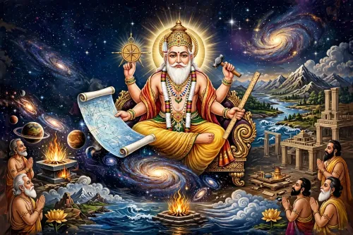 विश्वकर्मा जयंती 2026: भगवान विश्वकर्मा की पौराणिक उत्पत्ति और पूजा परंपरा की पूरी कहानी