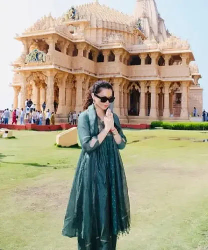 क्या कंगना रनौत ने काशी में कालभैरव के दर्शन करके पीएम मोदी के 'राम राज्य' की सराहना की?