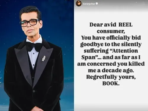 Karan Johar Sends a Significant Message to Enthusiastic Reel Consumers