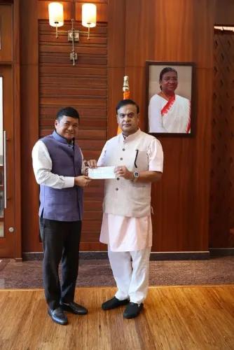 Karbi Anglong CEM Ronghang Donates Salary to CM Relief Fund