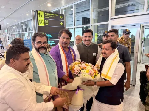BJP chief Nitin Nabin arrives in Bengaluru on maiden Karnataka visit