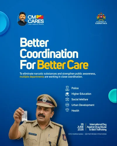 Karnataka CM Office Launches Multi-Dept Anti-Drug Drive