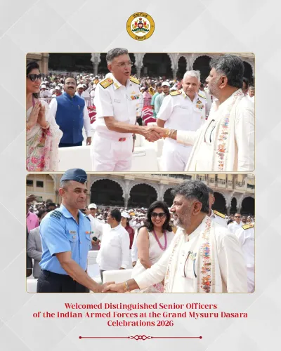 Karnataka CM Office thanks Armed Forces officers at Mysuru Dasara