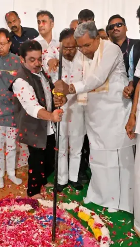 कर्नाटक में बन रहा देश का दूसरा सबसे बड़ा क्रिकेट स्टेडियम, सीएम सिद्दारमैया ने रखी आधारशिला