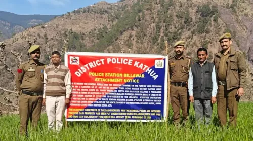 कठुआ पुलिस की महत्त्वपूर्ण कार्रवाई: पाकिस्तान में बैठे आतंकी हैंडलर की संपत्ति कुर्क