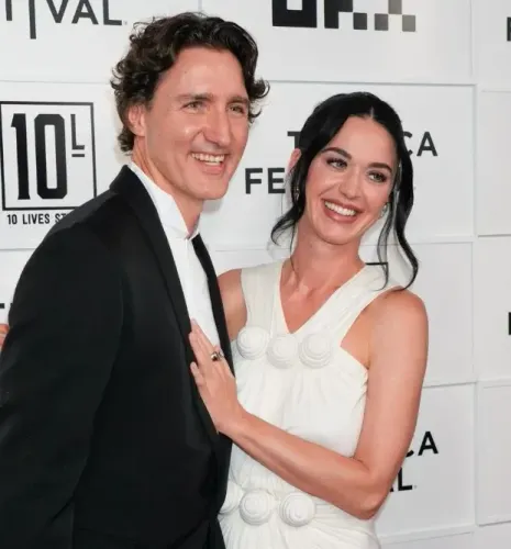 Katy Perry calls Justin Trudeau 'love of my life' at NYC film premiere