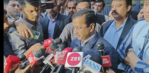 Kejriwal Encountered ‘Water Assault’ During Padyatra