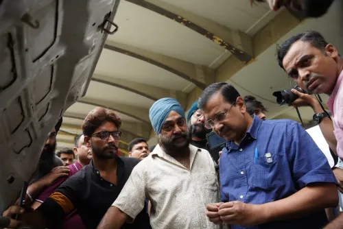 Kejriwal visits Delhi petrol pump, calls E20 fuel claims 'white lies'