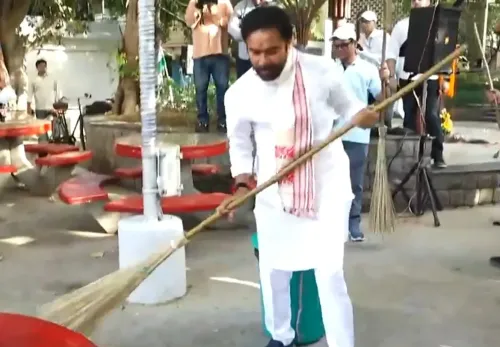 जी. किशन रेड्डी ने यशवंत पैलेस में झाड़ू थामी, 'स्वच्छता ही सेवा 2026' अभियान की दी अपील