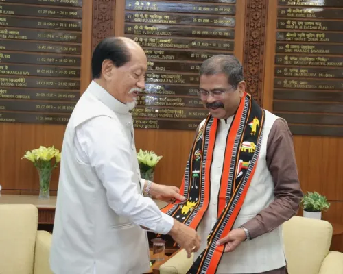 धर्मेंद्र प्रधान ने नागालैंड CM नेफियू रियो से मुलाकात की, समग्र शिक्षा सहायता पर हुई चर्चा