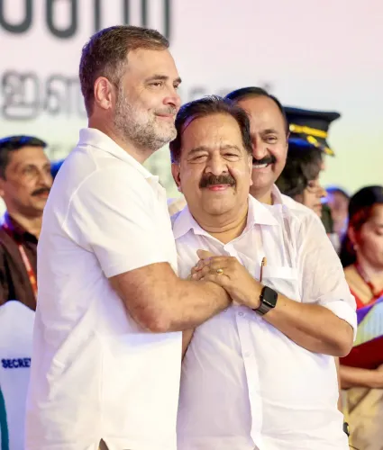 Kerala Home Minister Chennithala demands BJP councillor Sreelekha apologise to Rahul Gandhi