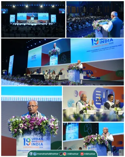 Khattar at Urban Mobility India: TOD, Inclusion, Digital Cities