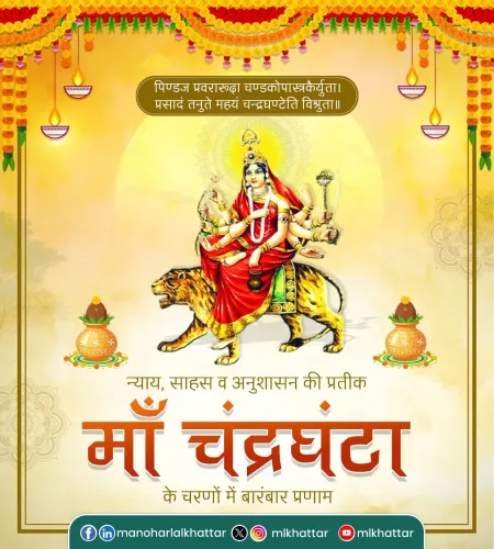 Khattar greets devotees on Maa Chandraghanta day