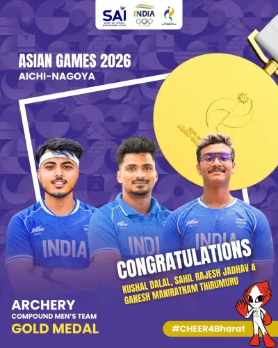 Khattar Hails India's Archery Hat-Trick Gold at Asian Games 2026