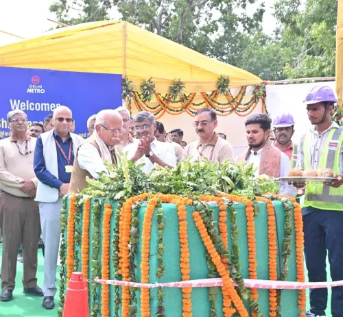 Khattar Inaugurates Central Vista Corridor Groundbreaking at Delhi Metro