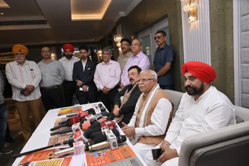 Khattar marks 12 years of Modi govt at Amritsar press meet