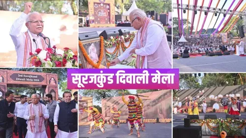 Khattar marks closing of third Surajkund Diwali Mela