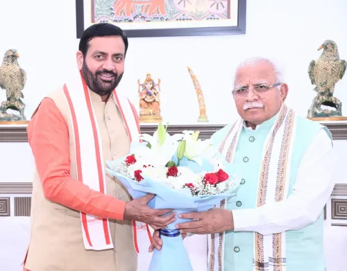 Khattar Meets Haryana CM Nayab Saini, Discusses Current Affairs