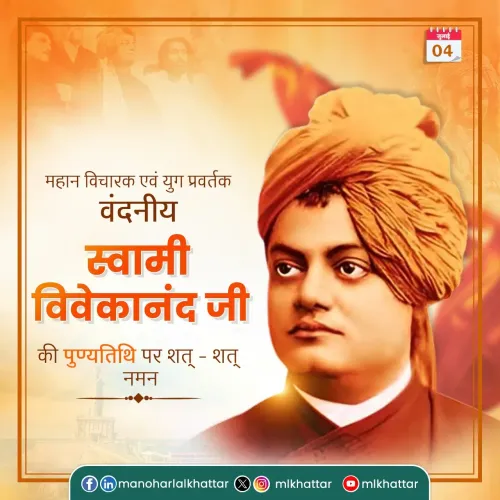 Khattar pays tribute to Swami Vivekananda on death anniversary