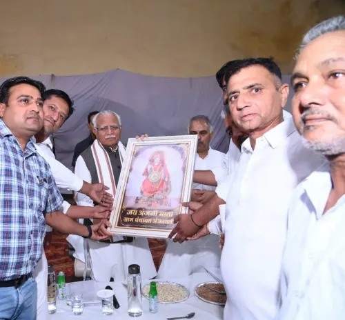 Khattar Reviews Development Works at Anjanthali