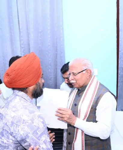 Khattar Reviews Development Works in Karnal's Padhana Village