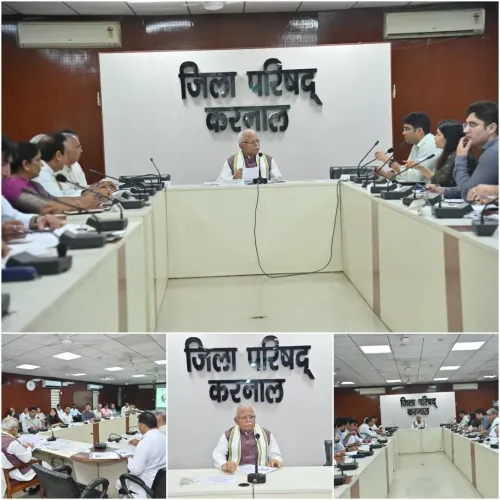 Khattar Reviews Karnal Lok Sabha Development Projects