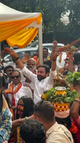 Kishan Reddy Celebrates Bonalu at Telangana Bhavan in Delhi