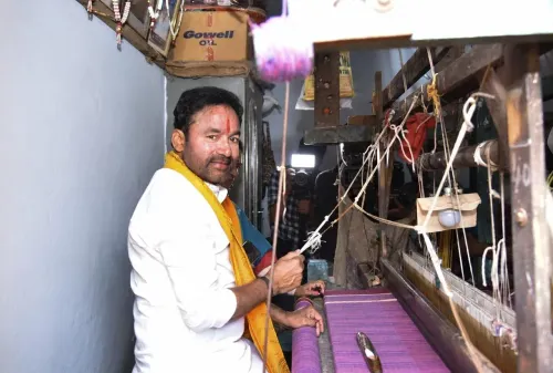 Kishan Reddy flags PM MITRA Warangal park on Handloom Day