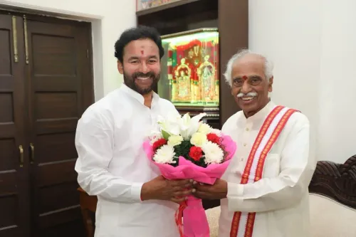 Kishan Reddy Greets BJP Veteran Bandaru Dattatreya on Birthday