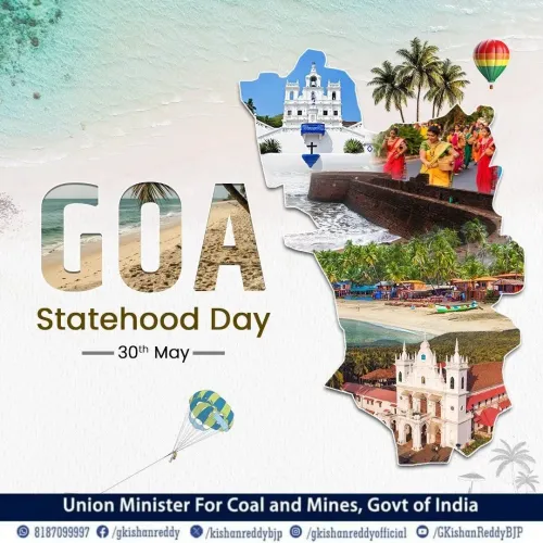 Kishan Reddy Greets Goa on Statehood Day