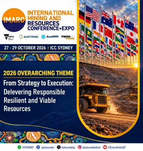 Kishan Reddy heads to Australia for IMARC 2026 mining talks
