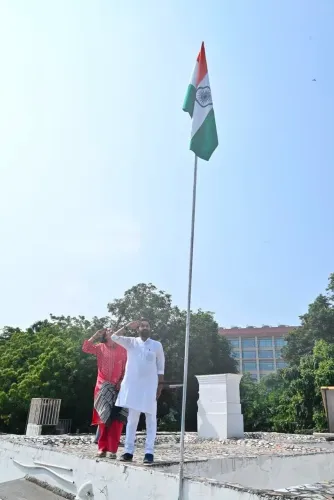 Kishan Reddy Hoists Tricolour at Delhi Home for Har Ghar Tiranga